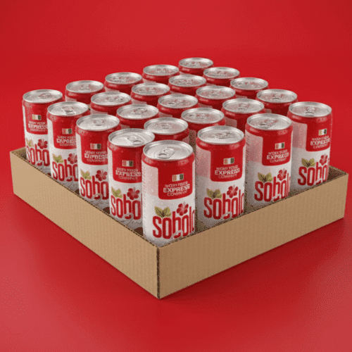 24pcs Sobolo Juice 250ml | Authentic Ghanaian Hibiscus Drink Pack