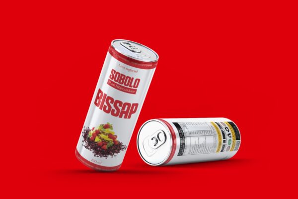 24 cans Sobolo Bissap Juice 250ml | Authentic Hibiscus Drink Pack |  ♻️ 100% recyclable can - helping reduce plastic pollution.